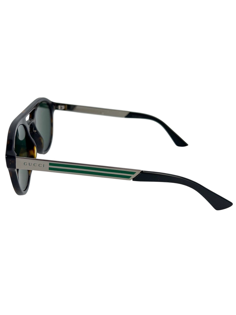 Gucci Brown Tortoise Round Sunglasses