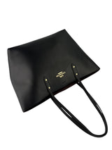 Coach Black & Brown Leather Reversible Tote W/ Gold Hardware