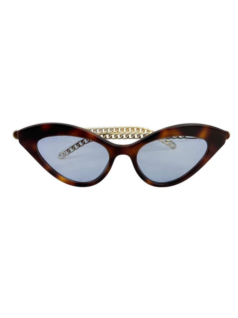 Gucci Cateye Tortoise Heart Charm Sunglasses