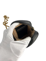 Gucci Black Marmont Mini Zip Top Crossbody Leather
