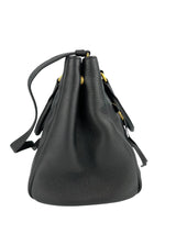 Prada Large Black Pebbled Leather Zip Front Tote