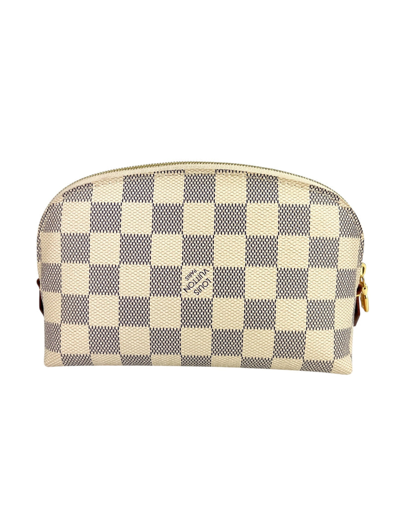 Louis Vuitton Damier Azur Cosmetic Pouch W/ Box