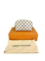 Louis Vuitton Damier Azur Cosmetic Pouch W/ Box