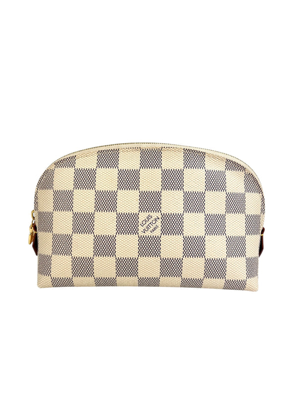 Louis Vuitton Damier Azur Cosmetic Pouch W/ Box