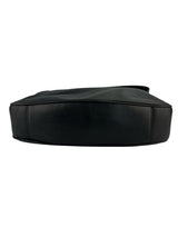 Gucci Black Leather Vintage Bamboo Two Way Hobo