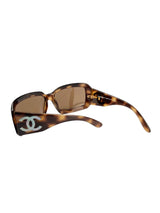 Chanel Tortoise Mother-of-Pearl CC Logo Sunglasses