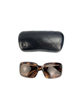 Chanel Tortoise Mother-of-Pearl CC Logo Sunglasses