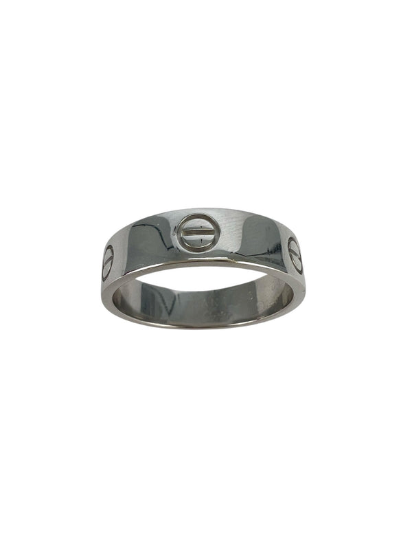 Cartier 18K White Gold Love Ring US Size 10 3/4