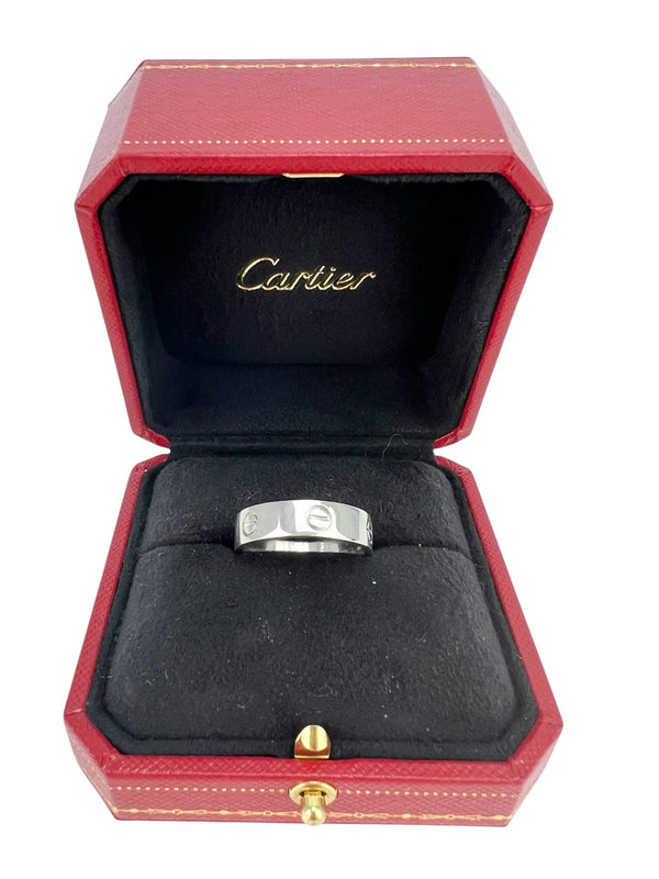 Cartier 18K White Gold Love Ring US Size 10 3/4