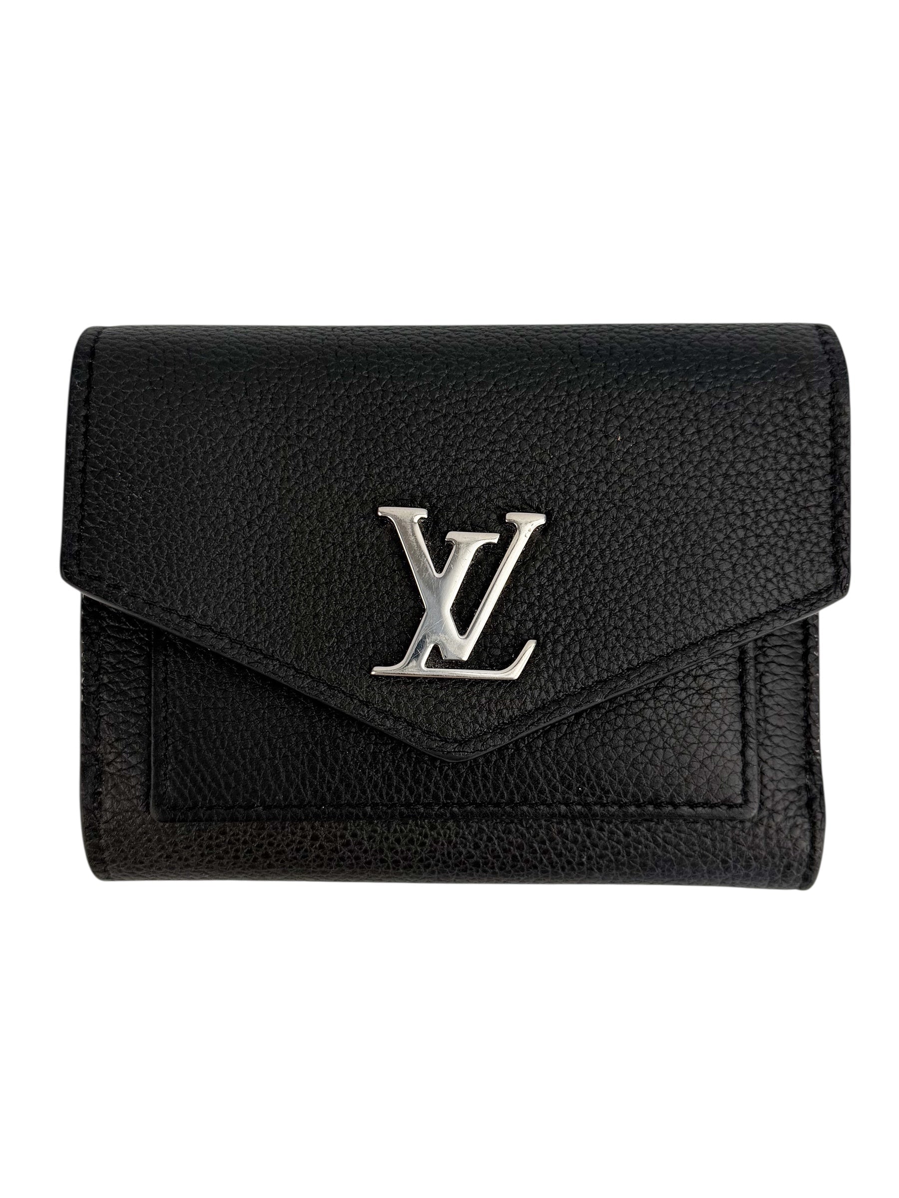 Louis Vuitton Black Leather Trifold Wallet