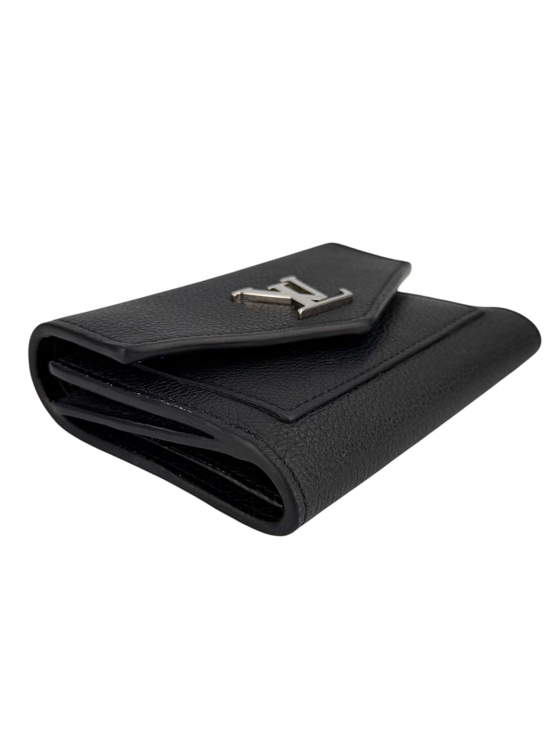 Louis Vuitton Black Leather Trifold Wallet