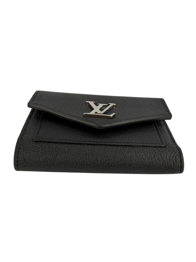 Louis Vuitton Black Leather Trifold Wallet
