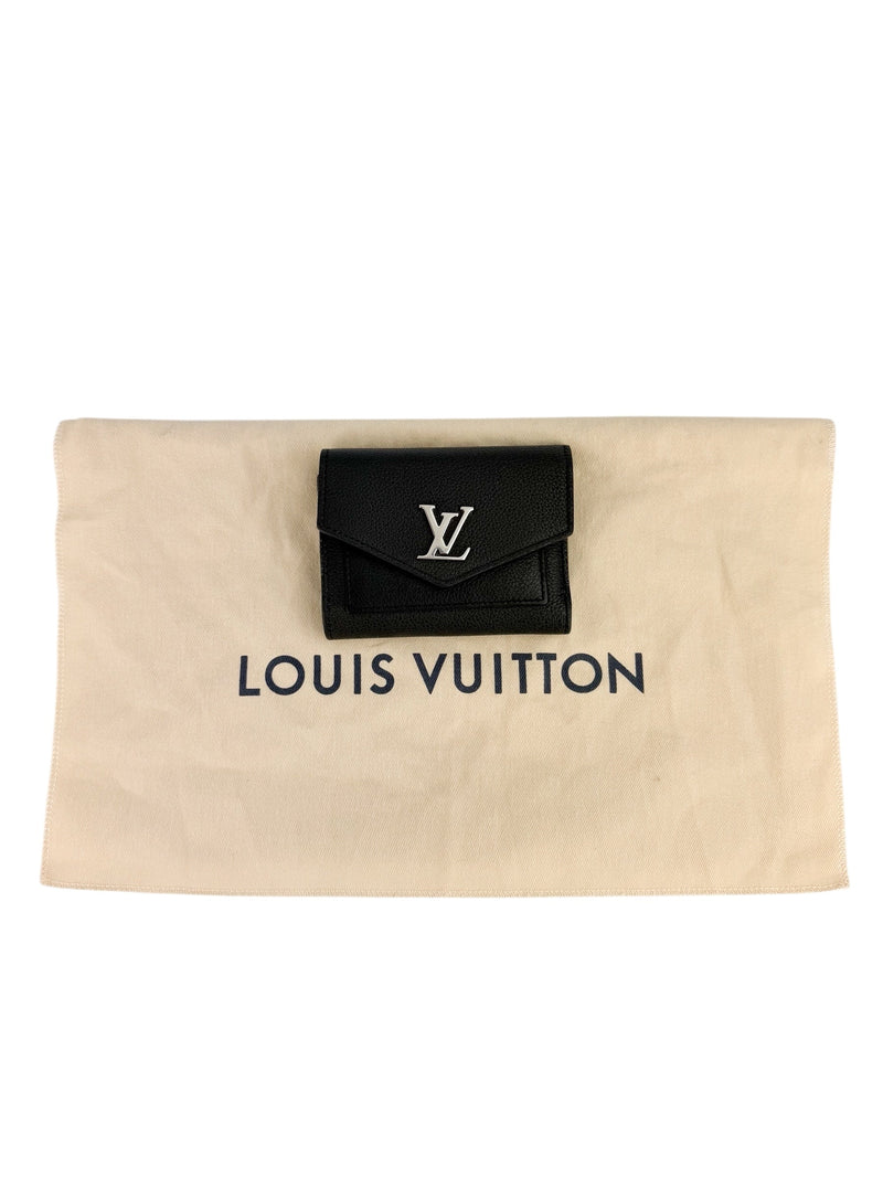 Louis Vuitton Black Leather Trifold Wallet