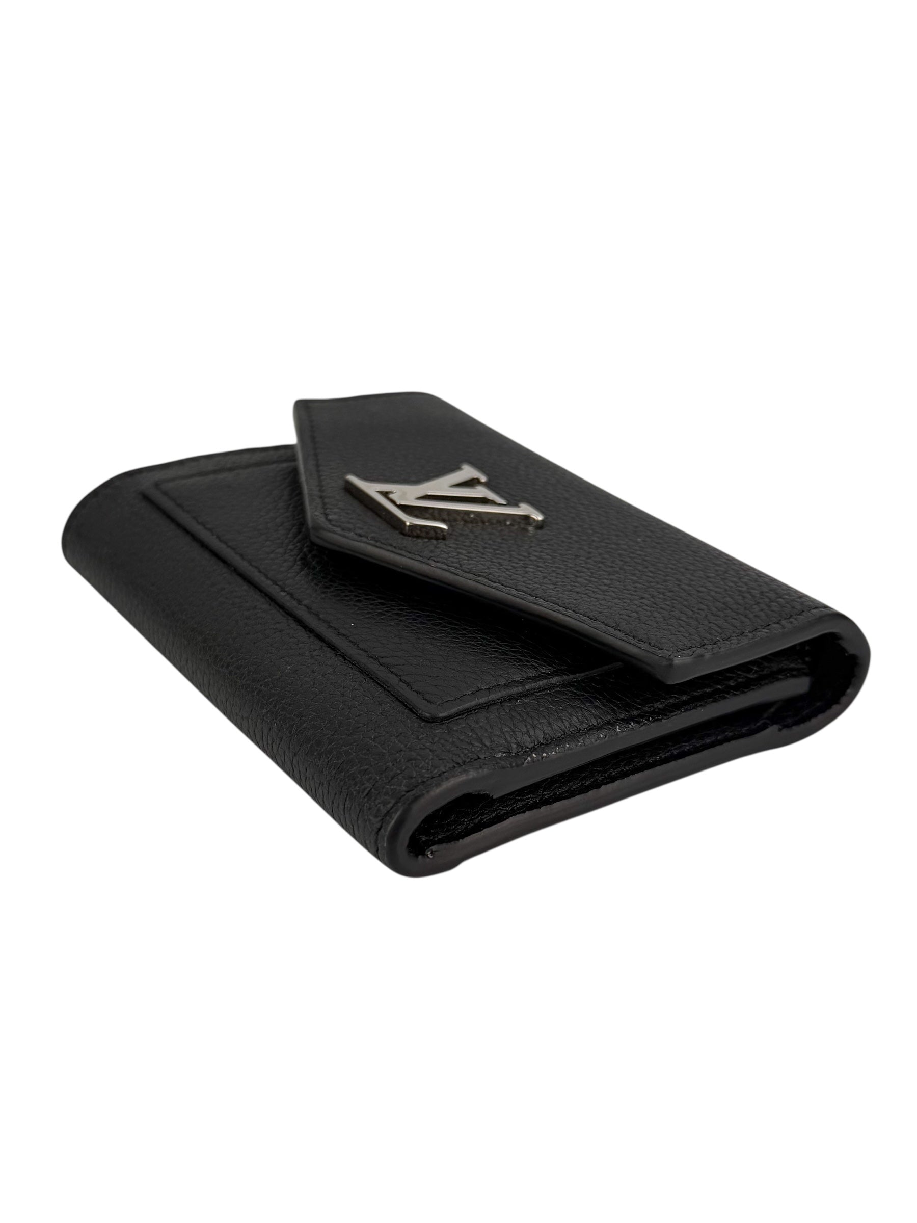 Louis Vuitton Black Leather Trifold Wallet