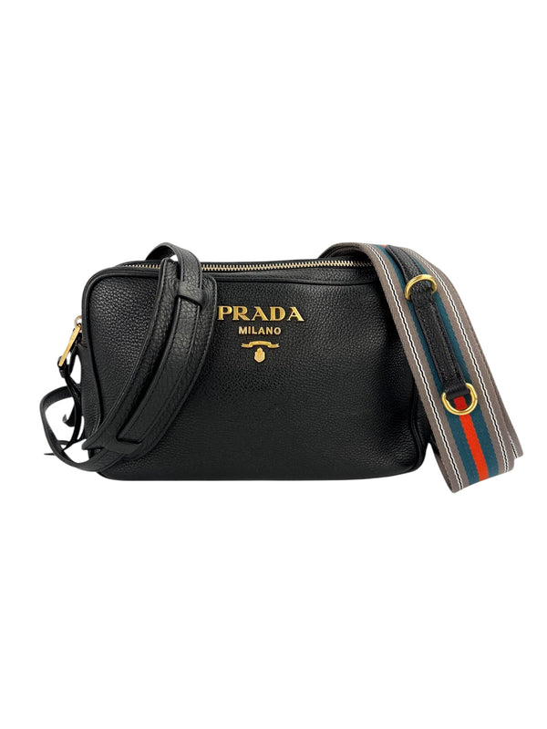 Prada Black Double Zip Camera Bag