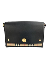 Burberry Black Leather Note Crossbody