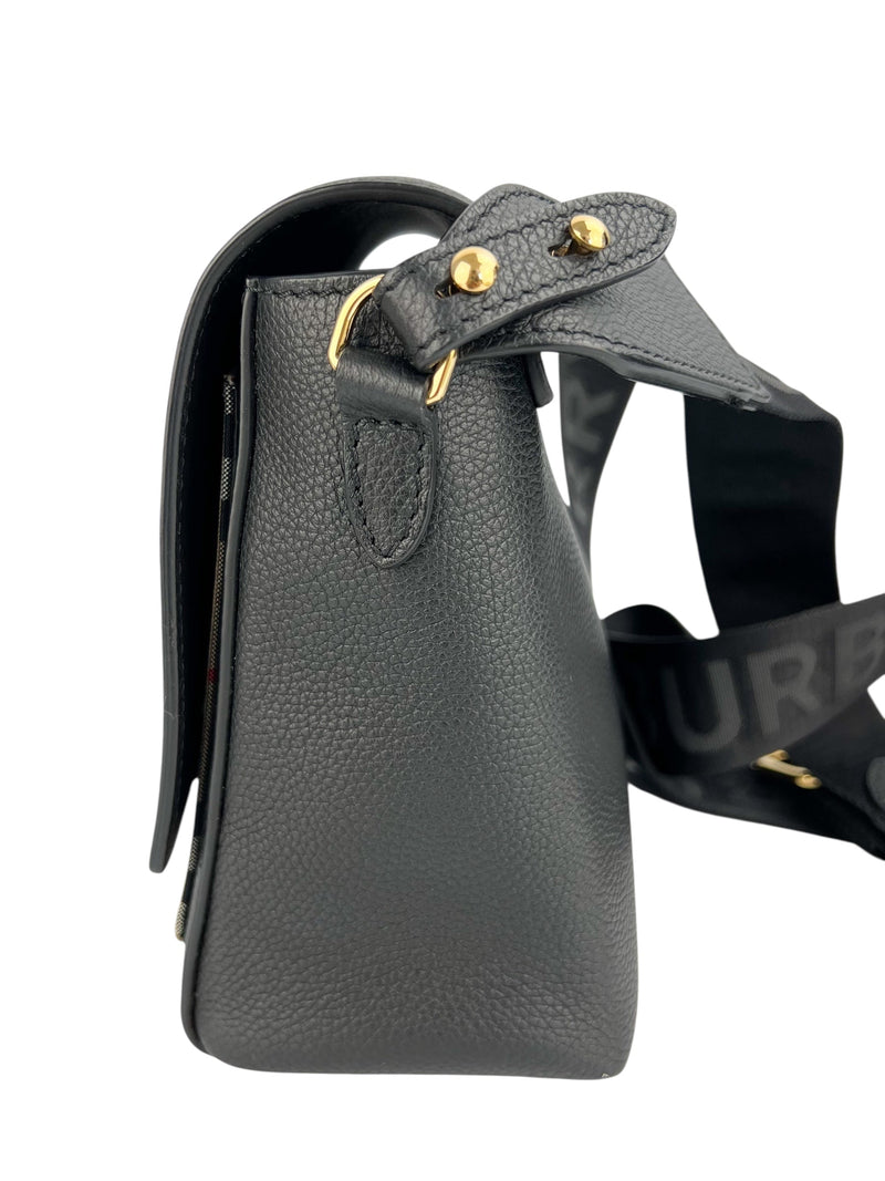 Burberry Black Leather Note Crossbody