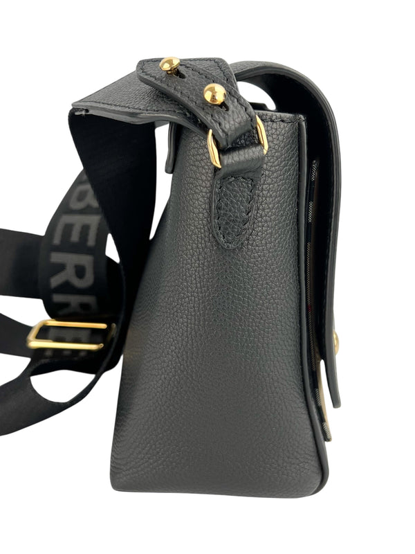 Burberry Black Leather Note Crossbody
