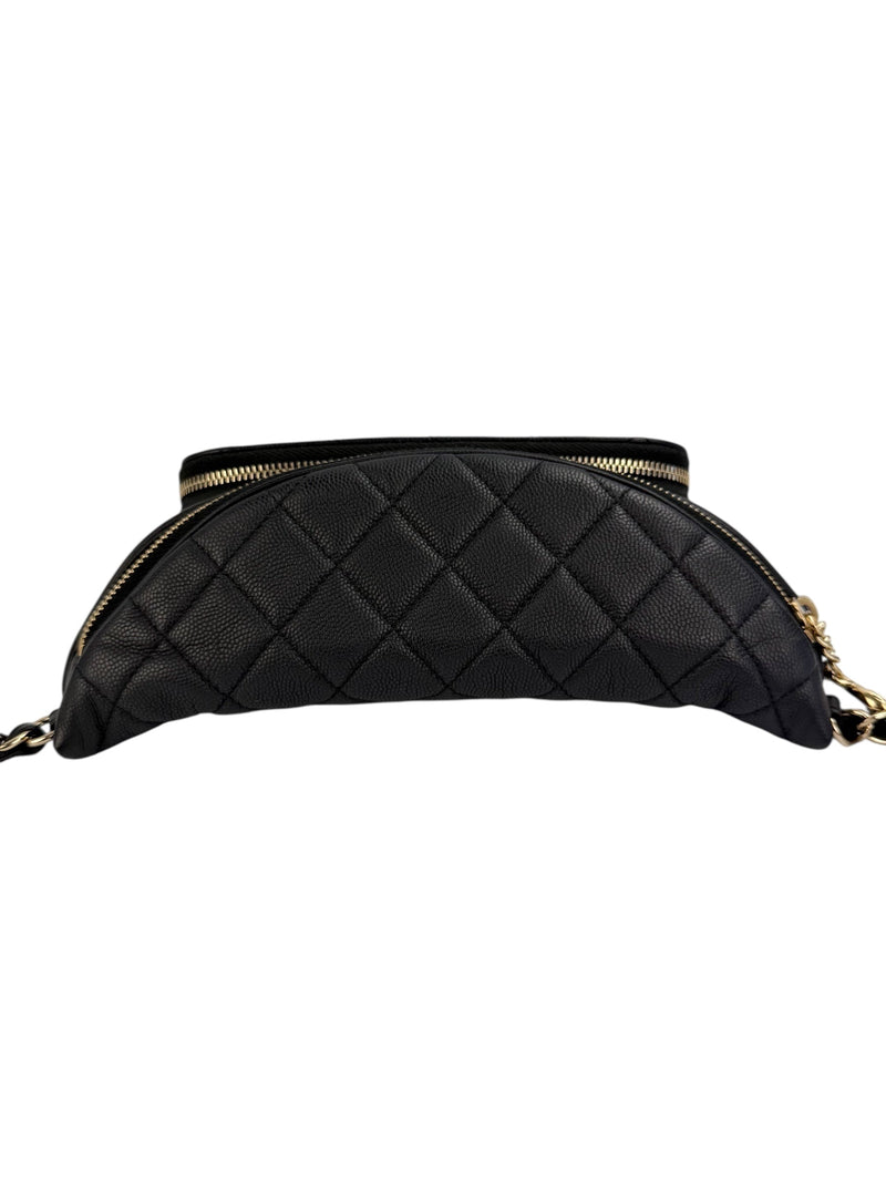 Chanel Black Caviar Bum Bag (FULL SET)