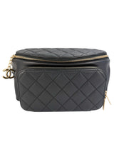 Chanel Black Caviar Bum Bag (FULL SET)