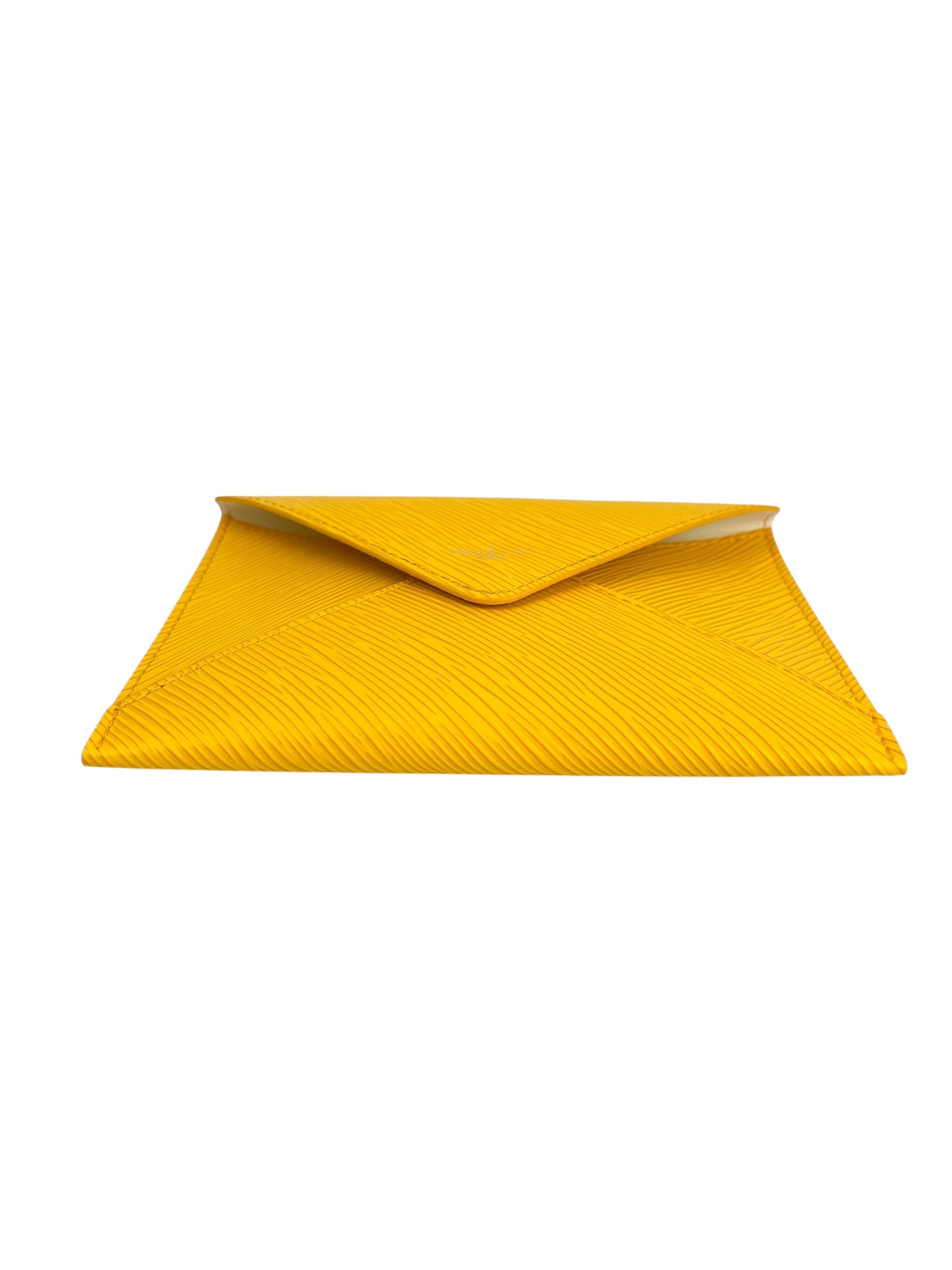 LOUIS VUITTON エコバッグ オレンジ イエロー Louis Vuitton Yellow Epi Envelope Snap Pouch