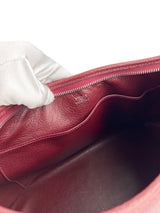 Hermes Deep Red Buffalo Leather Berlingot