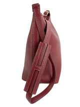 Hermes Deep Red Buffalo Leather Berlingot