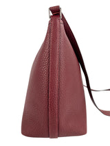 Hermes Deep Red Buffalo Leather Berlingot