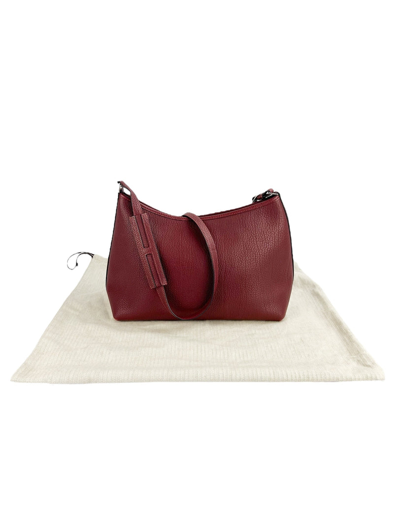 Hermes Deep Red Buffalo Leather Berlingot