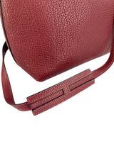 Hermes Deep Red Buffalo Leather Berlingot