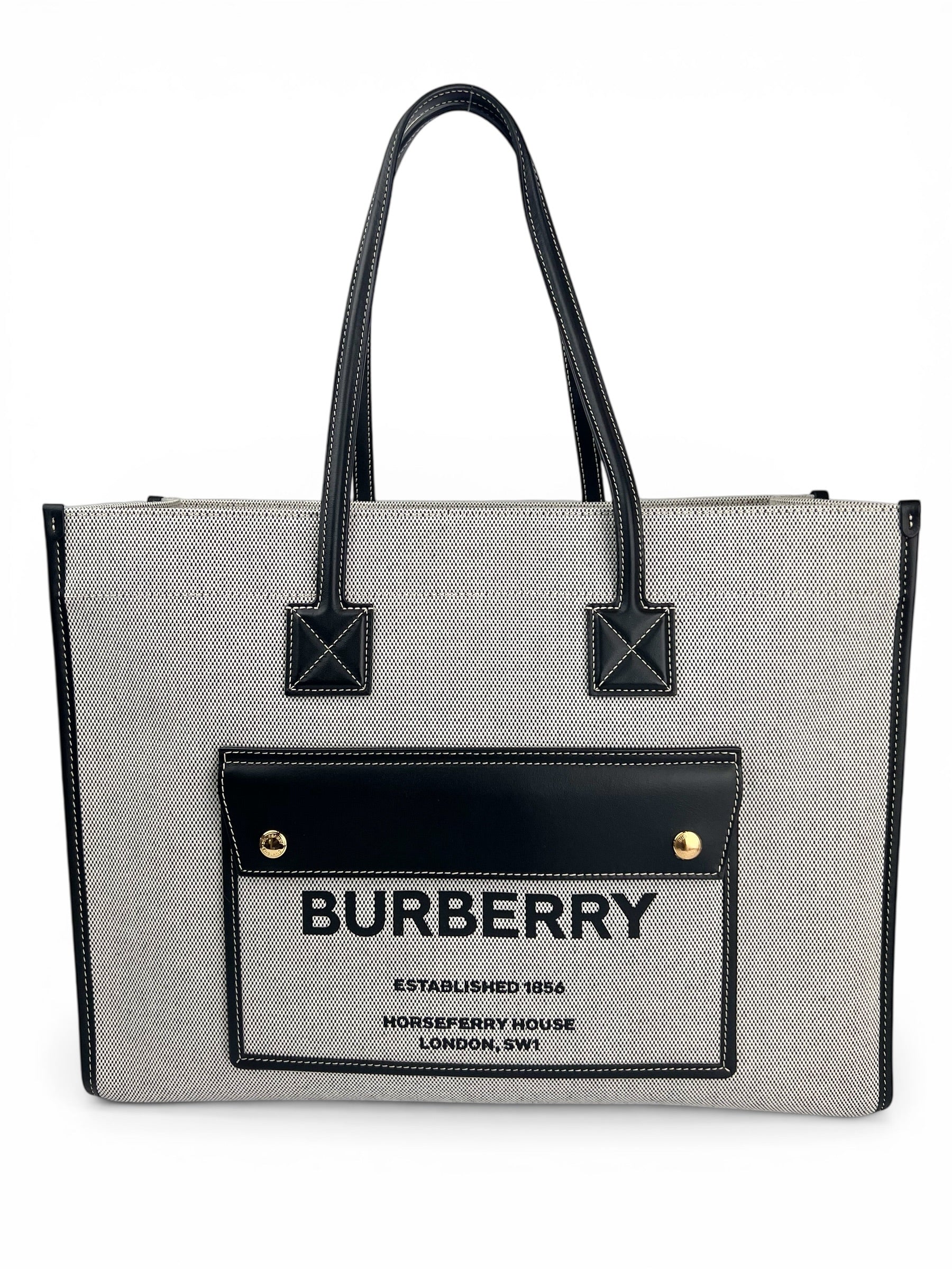 burberry-black---grey-canvas-freya-tote--0
