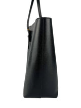 Saint Laurent Black Poudre Leather East West Tote