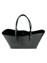 Saint Laurent Black Poudre Leather East West Tote