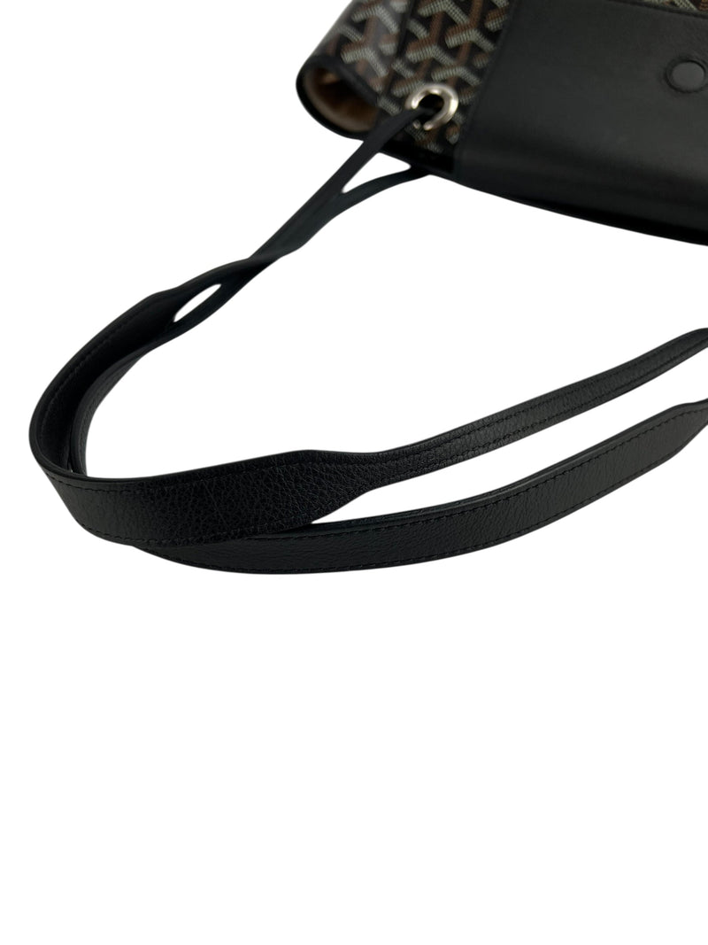 Goyard Black Rouette Goyardine Tote PM