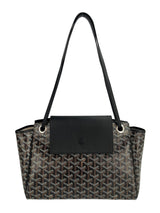 Goyard Black Rouette Goyardine Tote PM