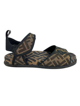 Fendi Brown Logo Dad Sandals Size 38