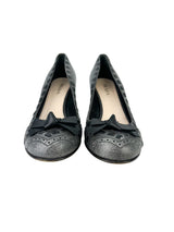 Prada Slate Grey Leather Pumps