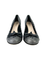 Prada Slate Grey Leather Pumps