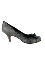 Prada Slate Grey Leather Pumps