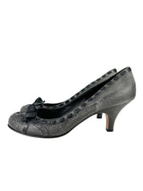 Prada Slate Grey Leather Pumps