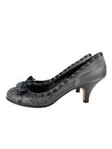 Prada Slate Grey Leather Pumps
