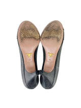 Prada Slate Grey Leather Pumps