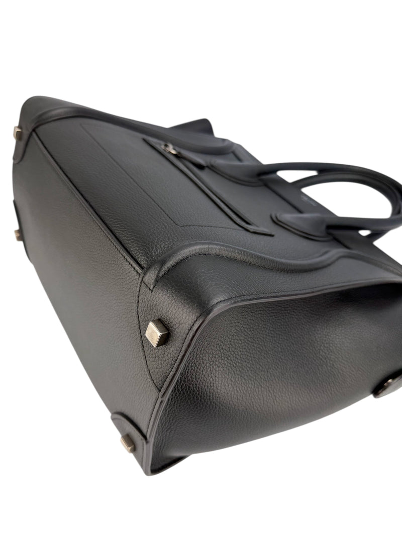 Celine Black Leather Mini Luggage Tote