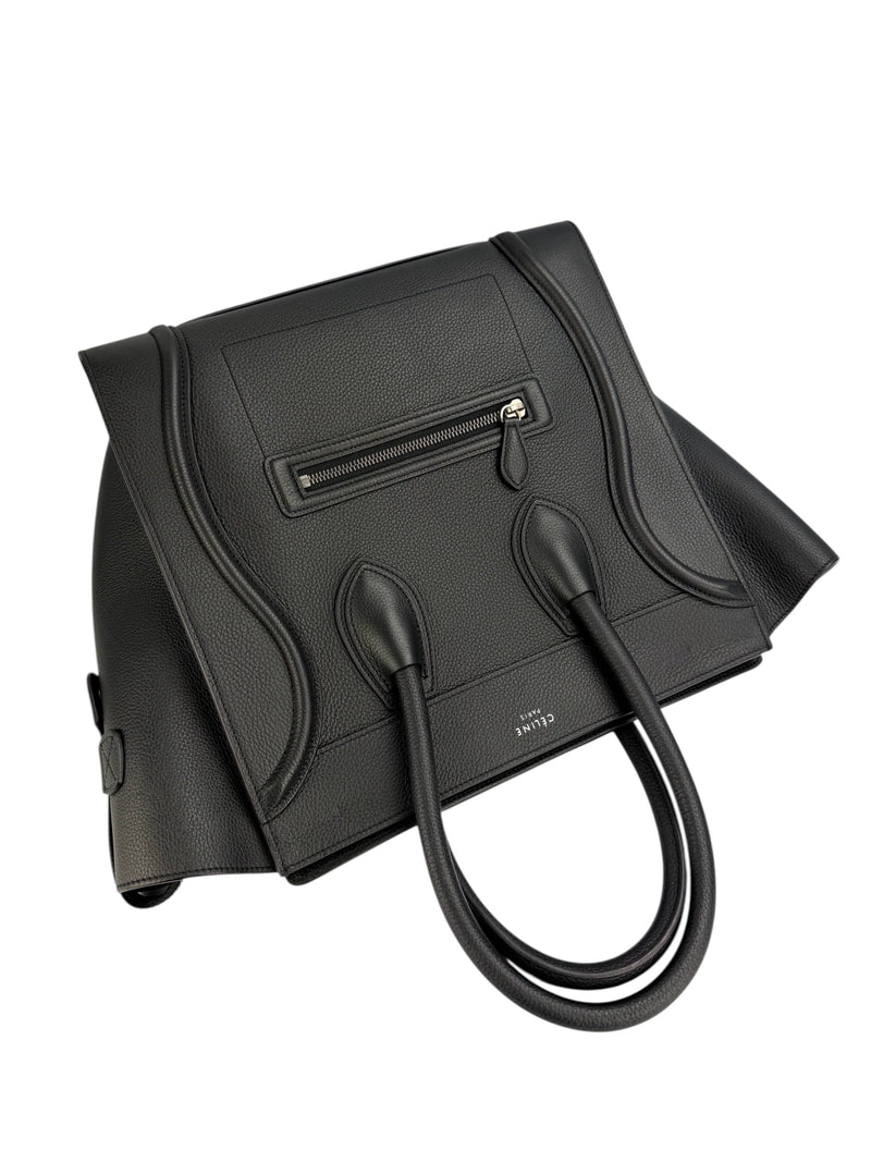 Celine Black Leather Mini Luggage Tote