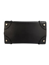 Celine Black Leather Mini Luggage Tote