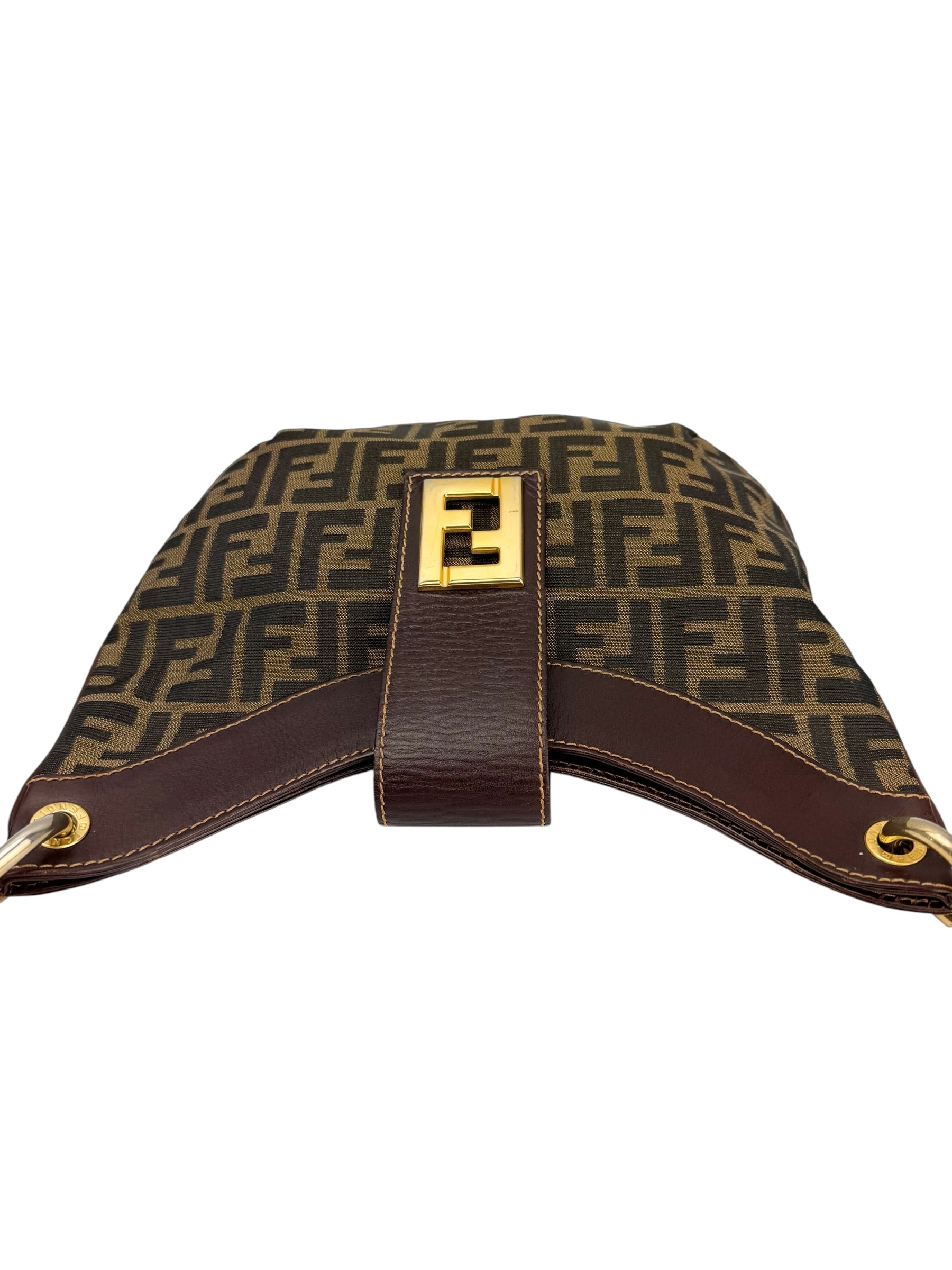 Fendi Vintage Crescent Zucca Hobo