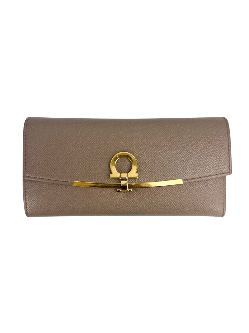 Salvatore Ferragamo Gancini Continental Wallet