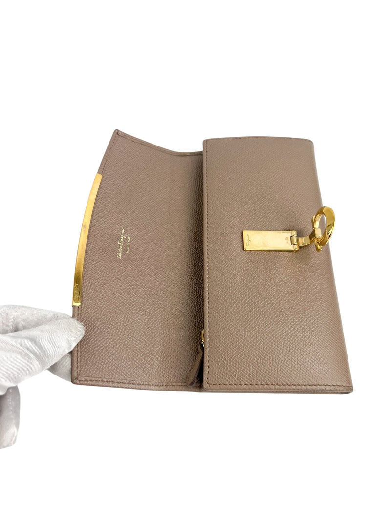 Salvatore Ferragamo Gancini Continental Wallet