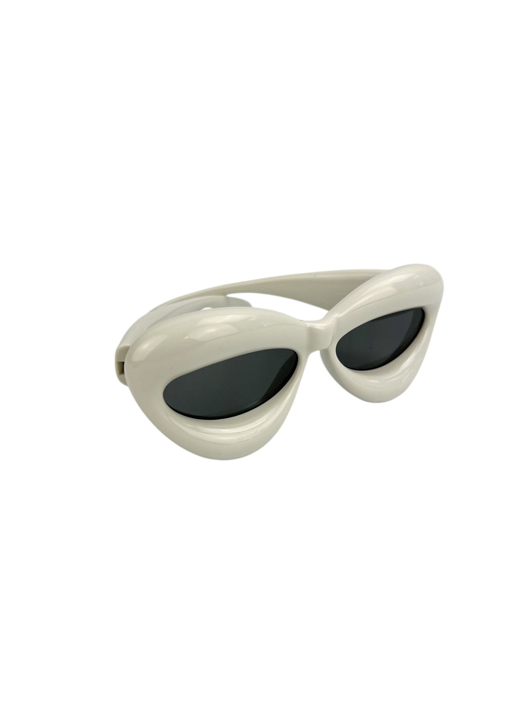 Loewe White Thick Frame Sunglasses