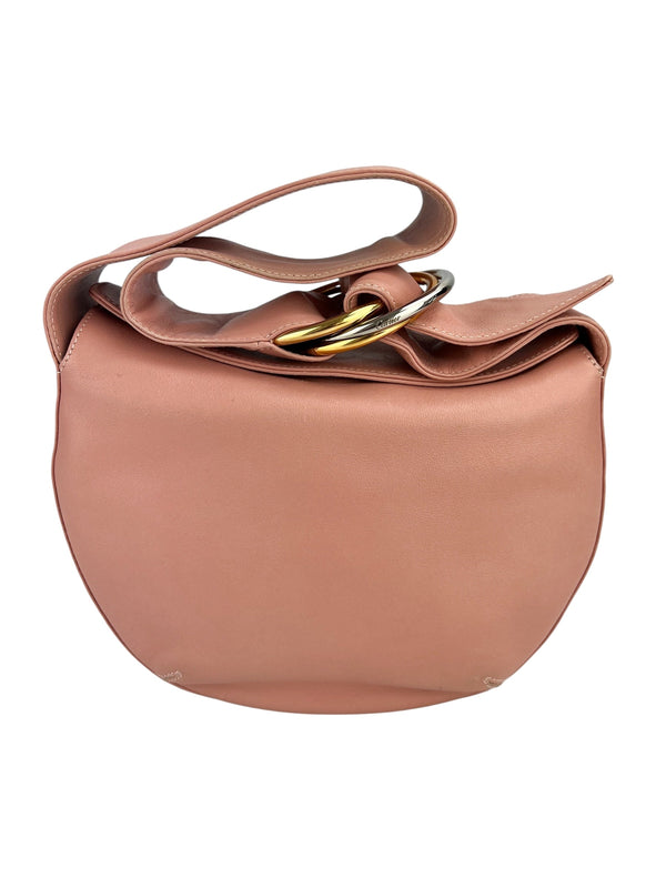 Cartier Pink Leather Trinity De Cartier Hobo